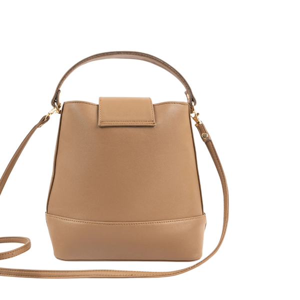 Beige Top Handle Bag