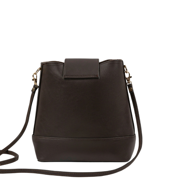 Brown Top Handle Bag