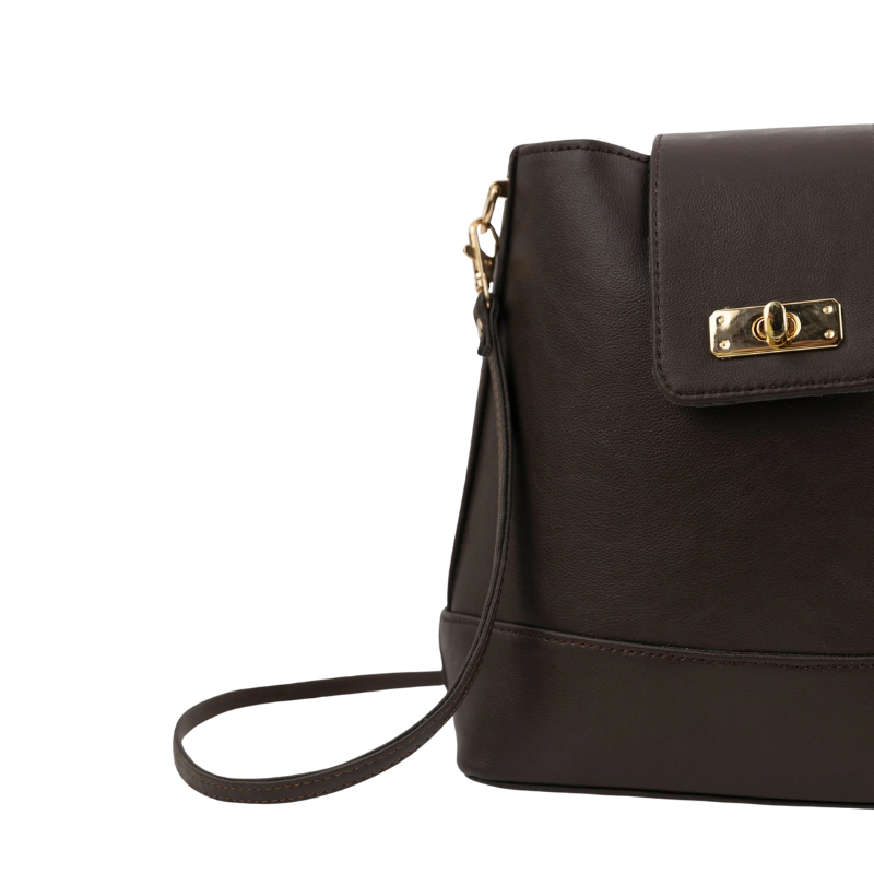 Brown Top Handle Bag